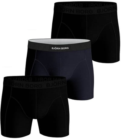 Björn Borg boxershorts Core (3-pack) - zwart -  Maat: S
