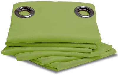 MOONDREAM ThermActiv® 2in1 Winter+Zomer Thermisch Gordijn | Anti-Koude en Anti-Warmte Isolatie | Verduisterend | Gepatenteerde Technologie | EU-fabricaat | Oogjes | Groen MC566 | 140B x 260L cm