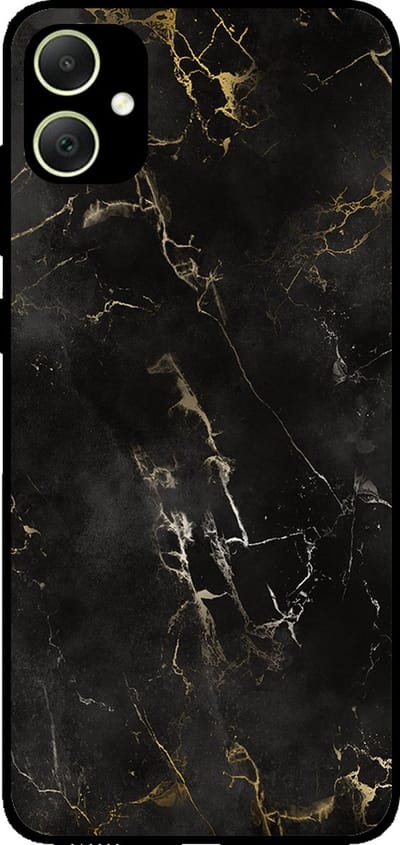Smartphonica Telefoonhoesje geschikt voor Samsung Galaxy A05 met marmer opdruk - TPU backcover case marble design - Zwart geschikt voor Samsung Galaxy A05