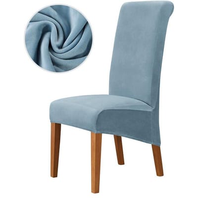 1/2/4/6 pièces tissu velours grande housse de chaise de salle à manger taille Xl housse pour chaises à dossier Long housses de chaise de cuisine élastique extensible 2 Pieces