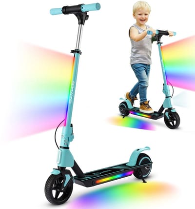 SIMATE Elektrische Kinderstep – 130W Motor – 14 km/u – Opvouwbaar – Verstelbare Hoogte – Voor Kinderen 6–12 Jaar – 8 km Bereik – 6.5" Wielen