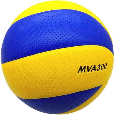 Maat 5 Volleybal Zachte Touch PU Bal Binnen Buiten Gebruik Fitness Activiteiten Zandstrand Spelen Wedstrijd Draagbaar Trainen Oefenen Praktisch Gebruik MVA300 blue