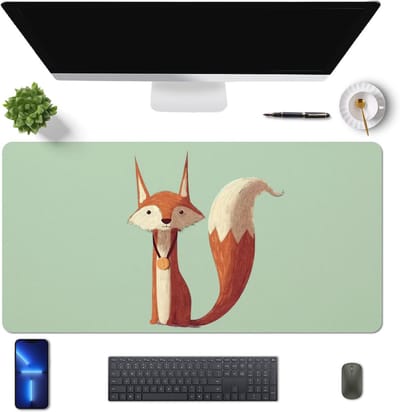 Bureauonderlegger 80 x 40 cm - Antislip PU-leer, Waterdicht & Makkelijk te Reinigen - Praktische Dekmat voor Laptop & Bureau