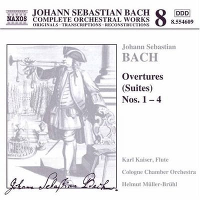 Cologne Chamber Orchestra, Helmut Müller-Brühl - J.S. Bach: Overtures (Suites) Nos. 1-4 (CD)