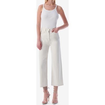 IRO Paris Martine Trouser Beige/ Natural White Größe: W25 | Ausgestellte Hosen Outlet | Damen | Weiß