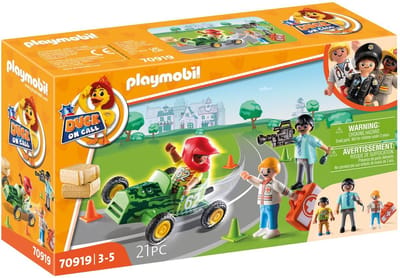 PLAYMOBIL Duck On Call - Ambulance actie. Help de racer! - 70919