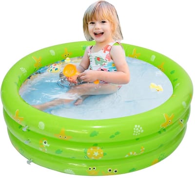Unyqoos® Opblaasbaar Rond Kinderzwembad voor Buitenplezier - Ideaal voor Zomerfeestjes en Spel