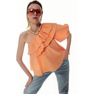 Love Stories Peach Coverupt Coral Maat: L | Blouses Outlet | Dames | Oranje