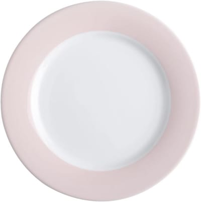 Rond Brunchbord 23 cm Rosé Hard Porselein Vaatwasmachinebestendig en Magnetronbestendig