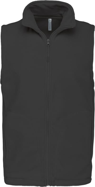 Kariban Bodywarmer van microfleece heren K913 - Dark Grey - 5XL