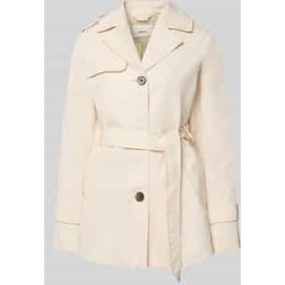 Regular fit Trenchcoat van Katoenmix