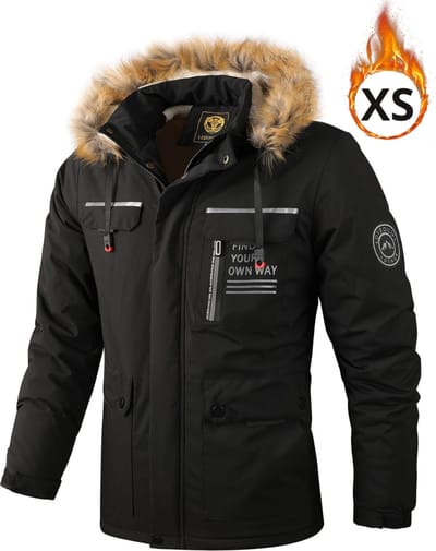 Livano - Verwarmde Jas - Heating Jacket - Thermo Jas - Elektrische Kleding - Jas Met Verwarming - Met Capuchon - Heren - Maat XS - Zwart - Winter