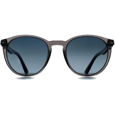 Persol PO3152S 1196S3 transparant grijs lichtblauw gradiënt donkerblauw gepolariseerde zonnebril