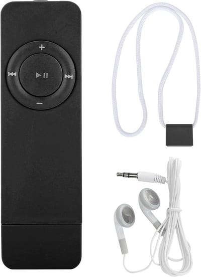Draagbare Muziekspeler - Digitale Audio - Muziek Luisteren - Oplaadbare Batterij - 32 GB Uitbreidbaar - Zwart