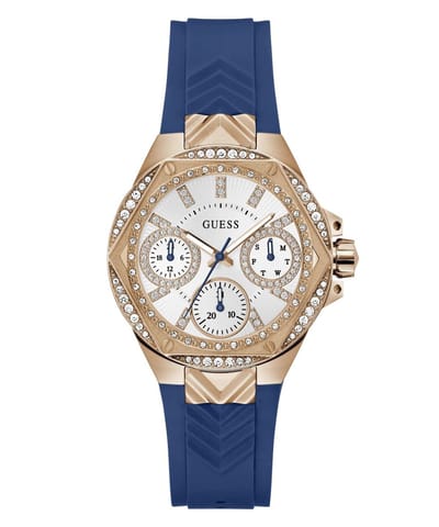 Guess Envy GW0774L3 Horloge - Siliconen - Blauw - Ø 38 mm