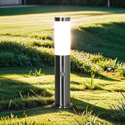 Buitenlamp met Bewegingsmelder 56cm GU10 - Niet-verblindende Lantaarnpaal voor Tuin
