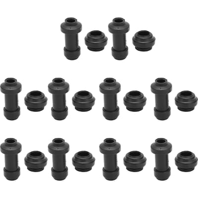 10 Set Motorfiets Schijfremklauw Stofkap Lang Kort Hoge Nauwkeurigheid Rubber Universeel black