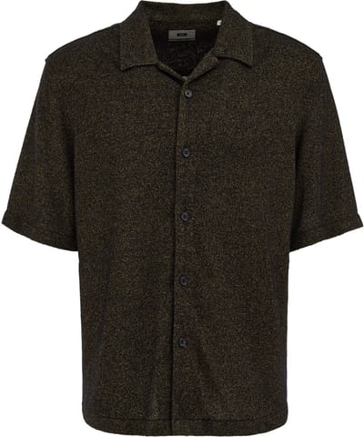 WE Fashion Heren relaxed fit gebreid overhemd