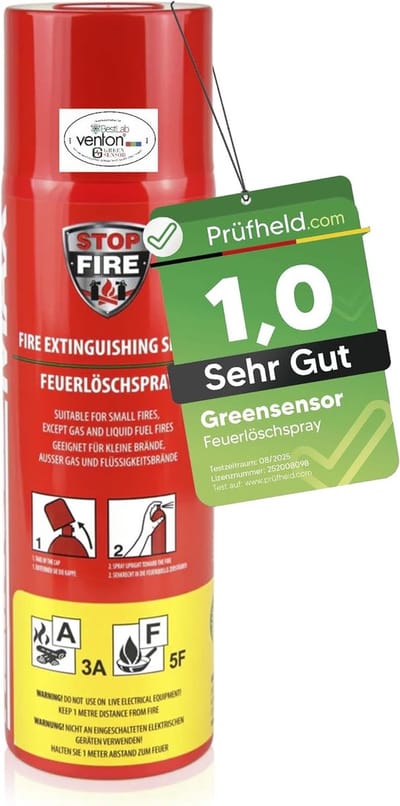 Brandblusspray - Brandblusser Huis - Snelle Blussing - Herbruikbaar Milieuvriendelijk - 500 Gram