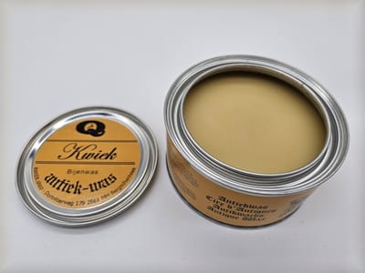 KWIEK BIJENWAS - de echte onderhoudswas volgens oudhollands recept - 375 ml - makkelijk in gebruik - meubel - hout - antiek - meubelwas - boenwas - antiekwas - De Enige Echte KWIEK was