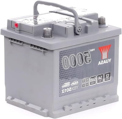 Autobatterij - Voertuigaccu - Starten van motor - Hoge prestatie - 12V 54Ah - Zilver