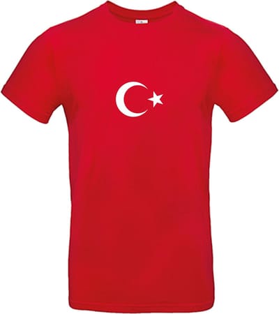 Turkiye - WK shirt - Voetbalshirts - Turkije - Rood T-shirt korte mouw - Maat 3XL - 100% Cotton