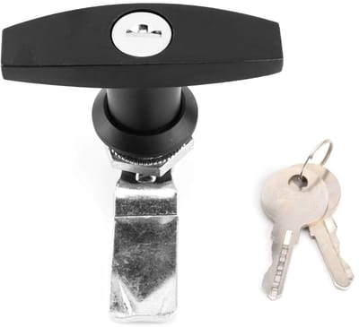 Dailygoods- Truckvergrendeling Hoogwaardige Zinklegering - Handgreepvergrendeling - Gereedschapskist - Garagedeur - Aanhangwagen - Caravanluifel - Inclusief 2 Sleutels - Slot