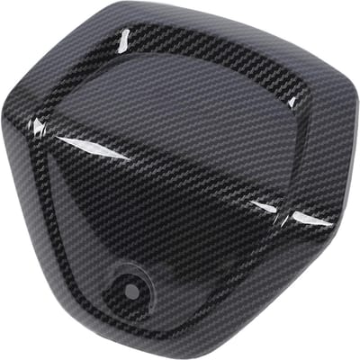 Motorfiets Stuur Middenafdekking Koolstofvezel Stijl UV Bescherming Stuur Middenbeschermer Afdekking voor black