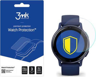 3MK Arc Beschermfolie voor Garmin Vivoactive 5, Set van 3 stuks, Plastic