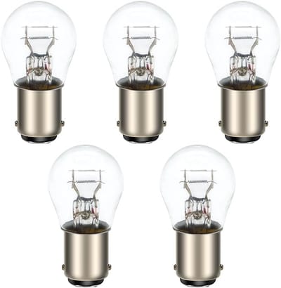 Set van 5 BA15D P21W 24V 21W Dubbele Gloeilampen voor Auto en Motorfiets