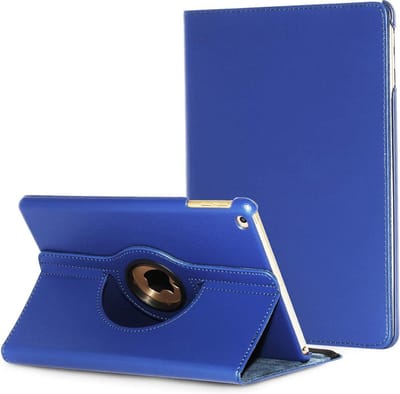 Draaibaar Hoesje 360 Rotating Multi stand Case - Geschikt voor: Apple iPad 2 9.7 (2011) inch  - donker blauw