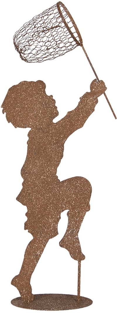 Clayre & Eef Decoratie Beeld Kind 33x13x88 cm Bruin Metaal