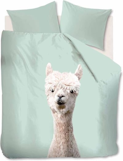 Ambiante Alpaca - Dekbedovertrek - Eenpersoons - 140x200/220 cm - Groen
