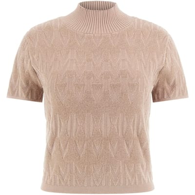 GUESS Adele Logo Chenille Silk Taupe Multi Taglia: XS | Maglioni a maglia Outlet | Donna | Nero