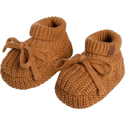 Baby's Only Slofjes teddy Soul - Caramel - 0-3 mnd - 100% ecologisch katoen - GOTS