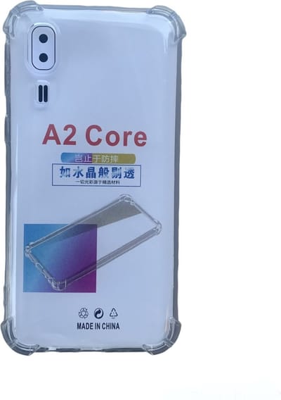 Hoesje Geschikt voor Samsung Galaxy A2 Core Anti Shock silicone back cover/Transparant hoesje