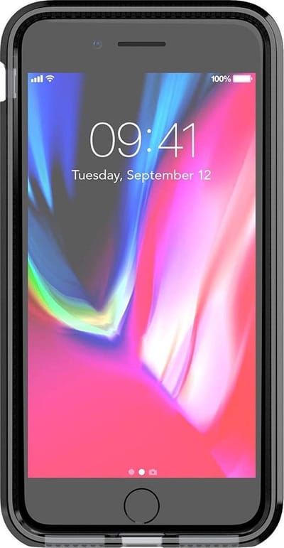 Tech21 Evo Luxe Premium Vegan Leather Apple iPhone 8 Plus / 7 Plus Black