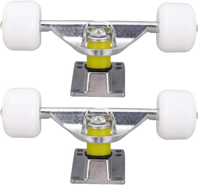 Longboard Truck Set - Skateboard Trucks - Straat Trucs Uitvoeren - Verdikte Aluminiumlegering - 5 Inch - Zilver