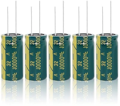 Condensator Set - Elektrolytische Componenten - Energie Opslag - Hoge Frequentie - 10000uF - Zwart