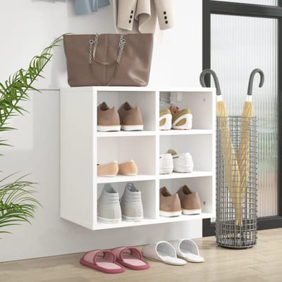 vidaXL - Schoenenkast - 52,5x30x50 - cm - wit