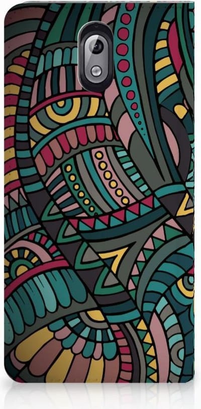 Nokia 3.1 (2018) Hoesje met Magneet Aztec