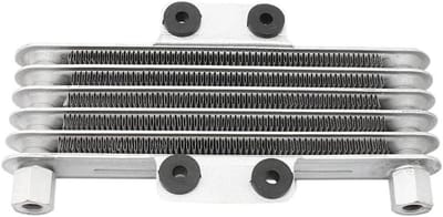 Motor Oliekoeler - Motorfiets Radiator - Motor Koeling - Vijf Rij Structuur - M10 M12 - Zilver