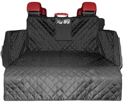 JustValue Hondendeken Auto - Bescherming - Kofferbak - Hondenkleed - Kofferbakmat Hond - Autostoel Hond - Zwart