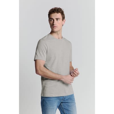 No Excess T-shirt Crewneck Melange Cloud Maat: XXXL | Basic T-Shirts Outlet | Heren | Grijs