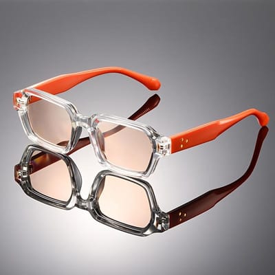High-end retro klein vierkant zonnebril klassiek UV-bescherming veelzijdig rij zonnebril voor mannen en vrouwen white