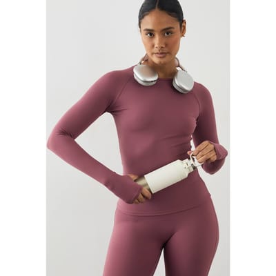 Dames DSGN Studio Ultra Sculpt Lange Mouw Top | Rose | Maat: XS