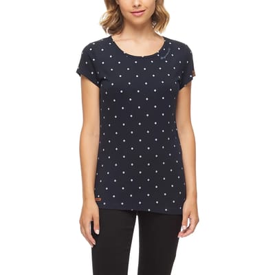 Katoenen T-shirt voor vrouwen Ragwear Mint Dots