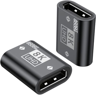 AdroitGoods 8K HDMI-koppeling 2.1 - Vrouwelijk naar Vrouwelijk Adapter Extender Vergulde HDMI Connector Ondersteuning 8K/4K @60Hz UHD