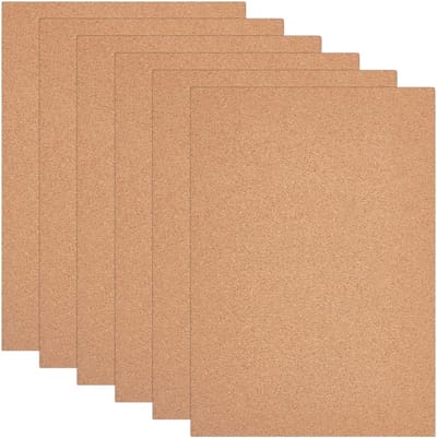 Kurkplaten - DIY Platen - Ambachtelijk Werk - Set van 6 stuks - A4 formaat