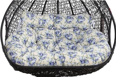 Dubbel Hangstoel Kussen - Schommelbank Kussen - Buiten Ontspannen - Waterdicht Polyester - 150 x 110 cm - Bloemenprint